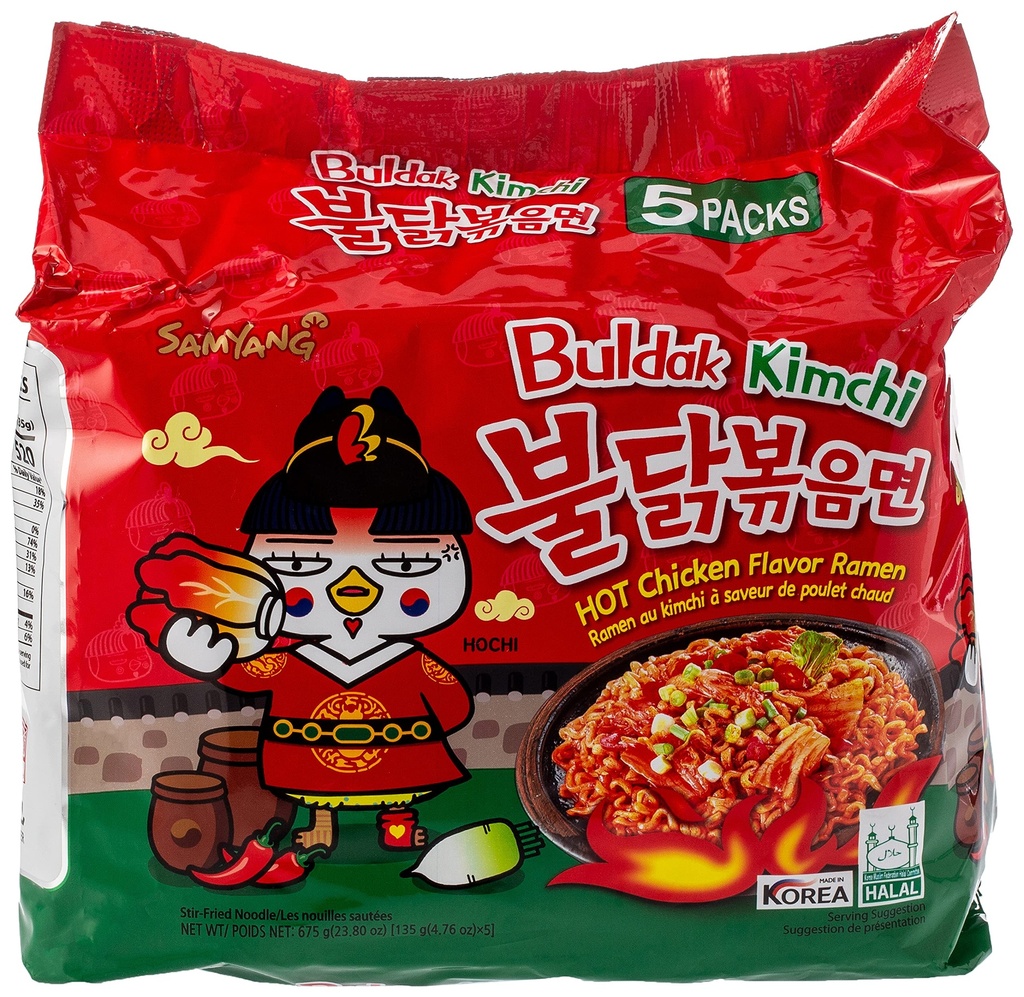Samyang Korea Kimchi အရသာ ခေါက်ဆွဲ