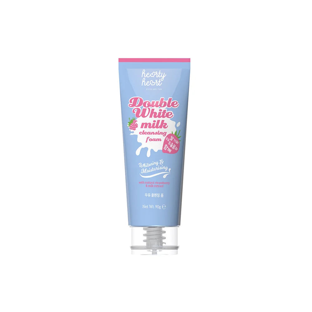 Hearty Heart  Double White Milk Cleansing Foam(Stawberry)