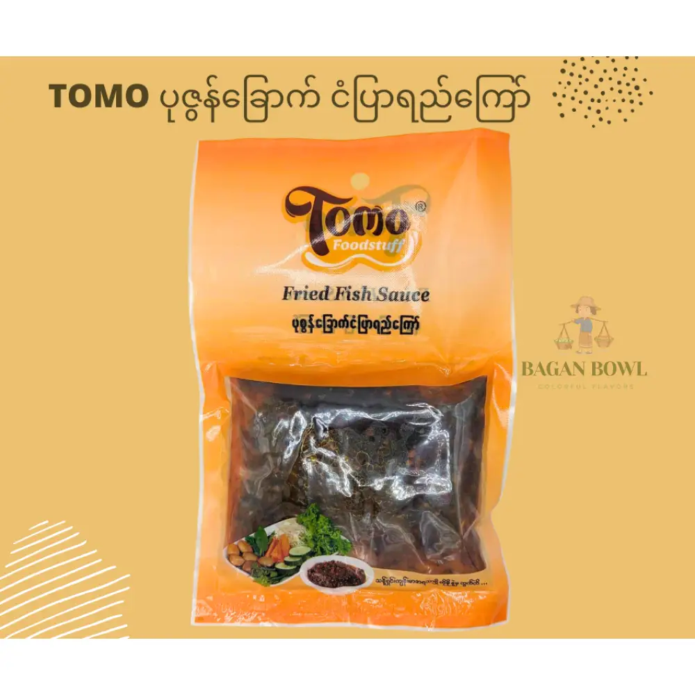 Tomo ပုစွန်ခြောက်ငံပြာရည်ကြော်200g